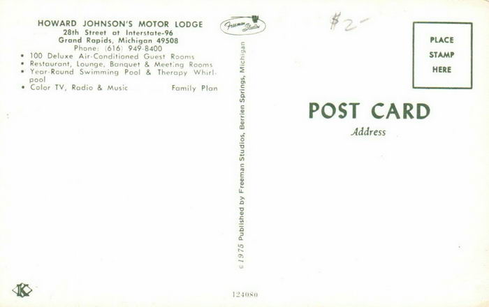 Howard Johnsons Motor Lodge - OLD POSTCARD